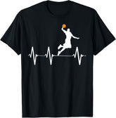 Basketball Heartbeat Shirts for Men and Boys T-Shirt